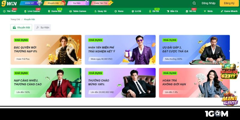 Khuyến mãi hấp dẫn tại nhà cái