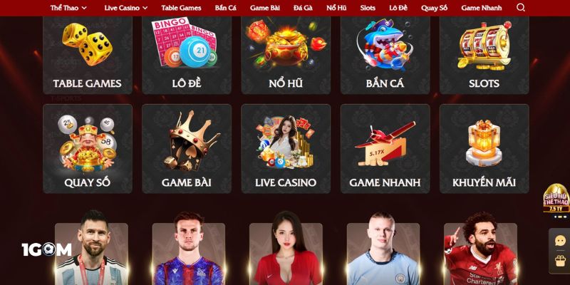 Sân chơi quy tụ nhiều game chơi hấp dẫn