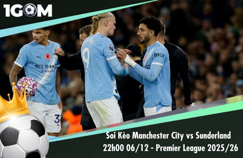 Đội hình dự kiến trước trận Manchester City vs Sunderland