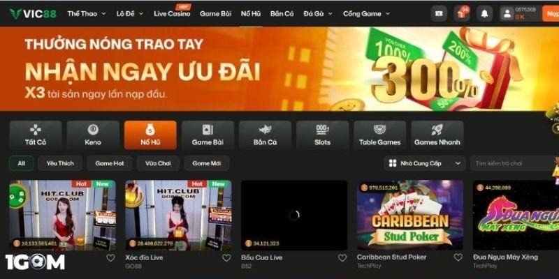 Ngập tràn ưu đãi hấp dẫn tại VIC88