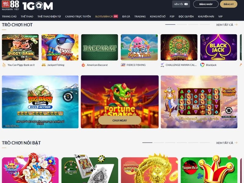 Sân chơi cung cấp đến hơn 100 trò chơi nổ hũ lớn nhỏ cùng nhiều chủ đề hấp dẫn