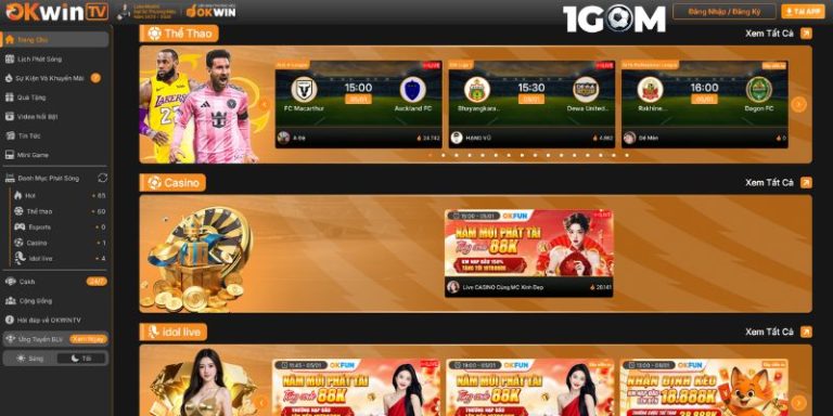 OKWINTV – Xem bóng đá trực tiếp miễn phí mọi lúc mọi nơi