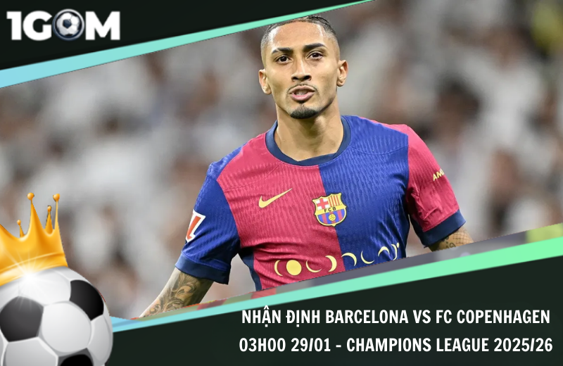 Đội hình dự kiến trước trận Barcelona vs FC Copenhagen