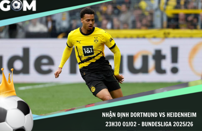 Nhận Định Dortmund vs Heidenheim 23h30 01/02 - Bundesliga 2025/26