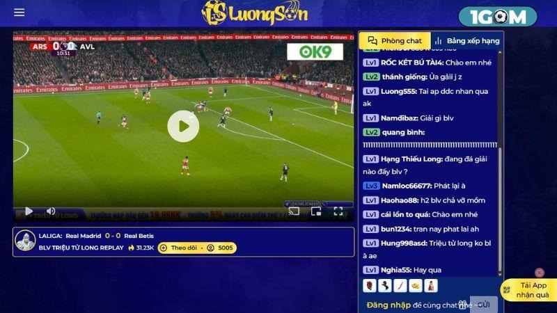 Trang kênh không có bản quyền phát sóng