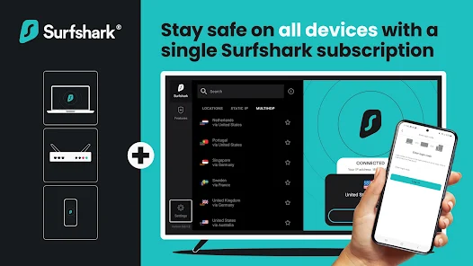 VPN surfshark vào bóng 1Gom